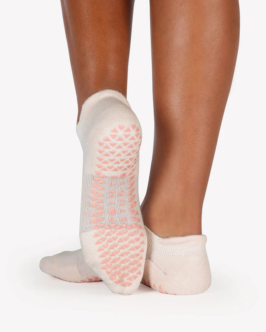 Union Full Foot Grip Sock (Baby Pink)