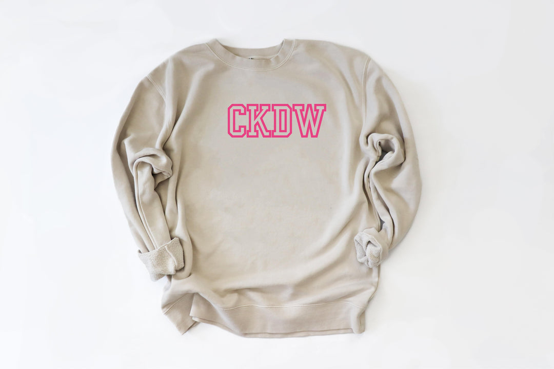 CKDW Embroidered Varsity Adult Sweatshirt - EXTRAS