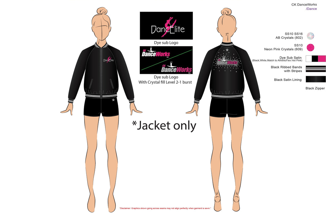 Satin Bomber Jacket (no personalization)