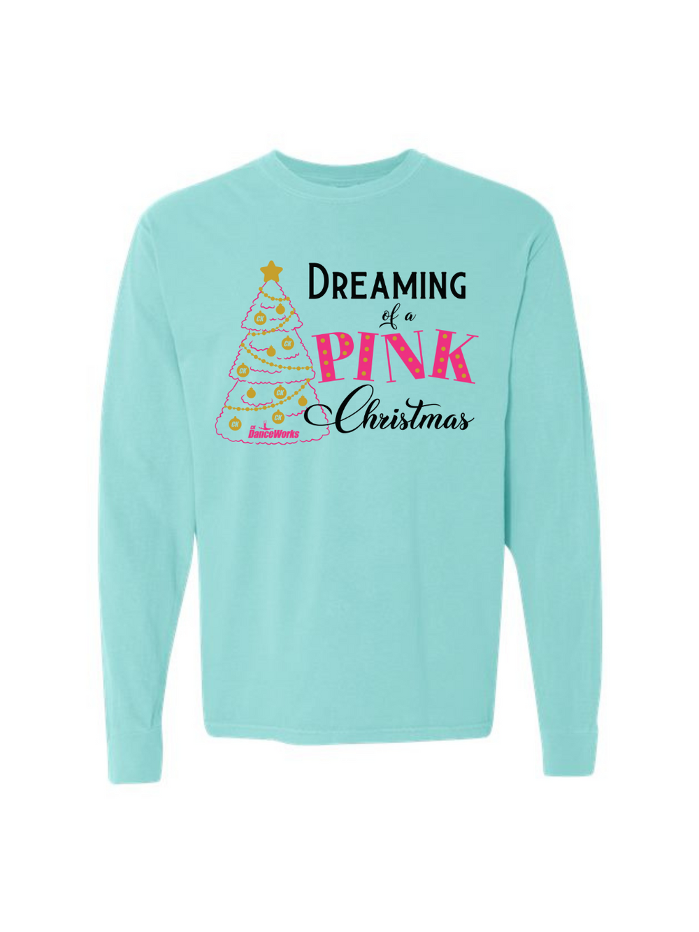 CK Dreaming of a Pink Christmas Adult Long Sleeve T-Shirt